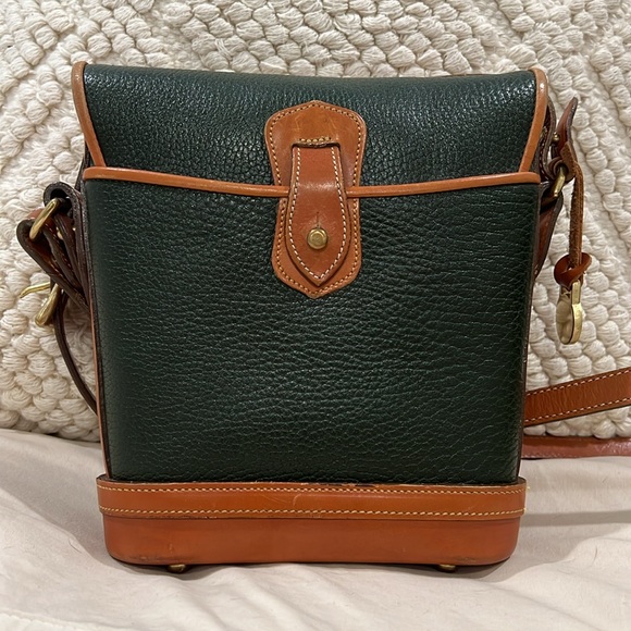 VTG Dooney & Bourke Green and Brown small Spectator Bag - Picture 2 of 16
